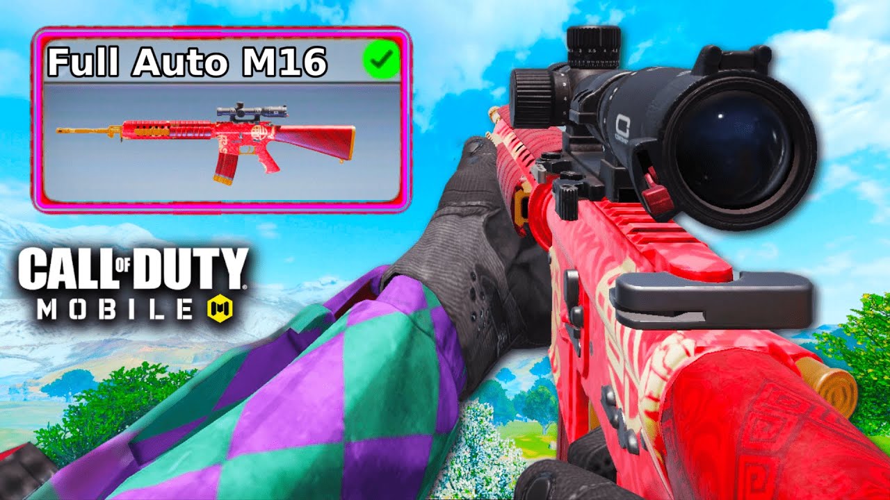 I MADE FULL AUTO M16 into SNIPER 🤯| COD MOBILE
