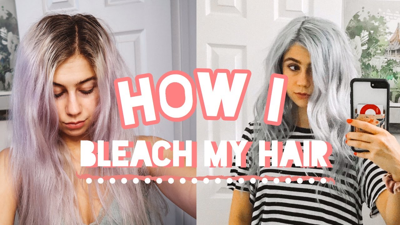 How I Bleach my Hair Platinum Blonde/Silver