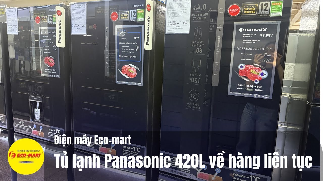 Tủ lạnh Panasonic 420L bán chạy - Hàng về liên tục (NR-BX471XGKV, NR-BX471GPK, NR-BX471WGKV)