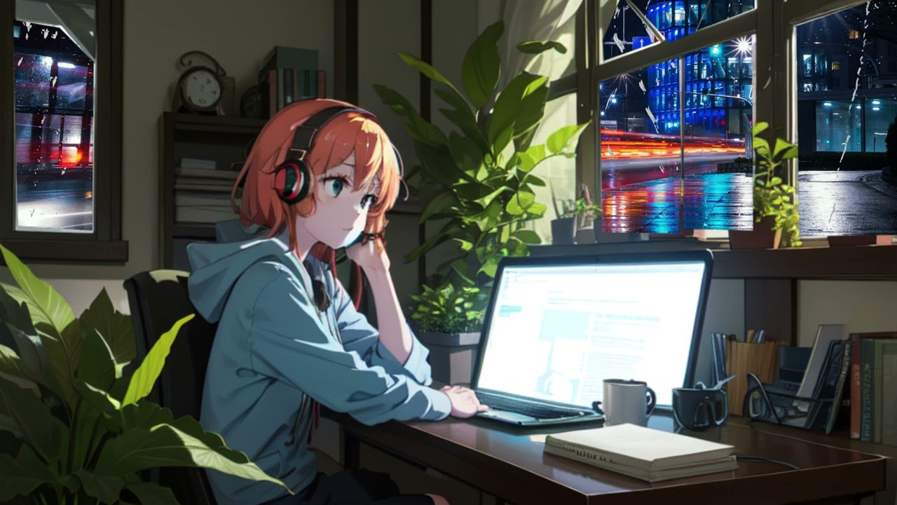 lofi healing music 비오는 소리