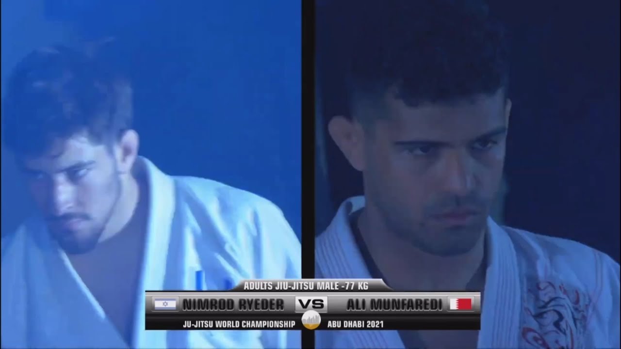 Ali Monfaradi(Bahrain) vs Nimrod Ryeder(Israel) - 2021 JJIF World Championship -77kg FINAL