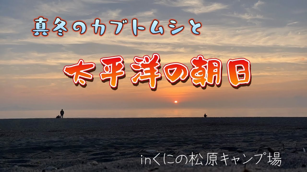 【鹿児島キャンプ】真冬のカブトムシと太平洋の朝日