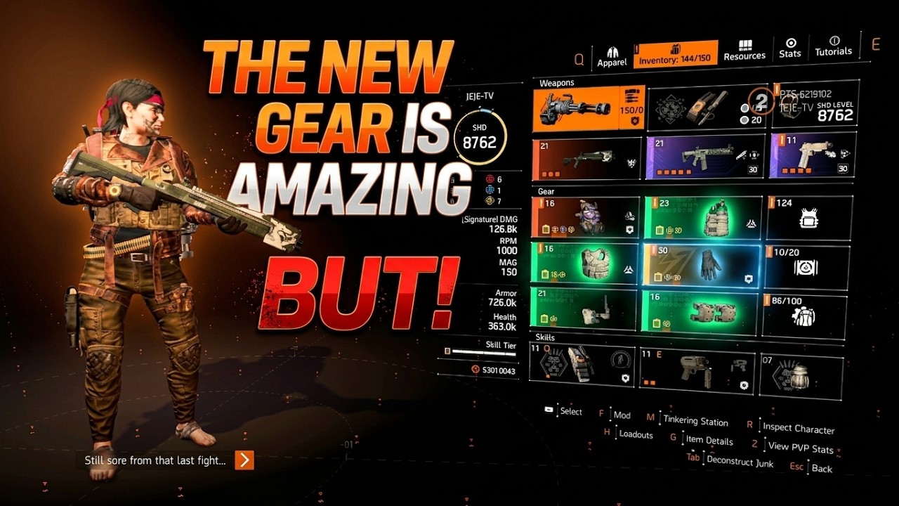 This new  Ember Engine trully amazing gearset.. PTS - The Division 2