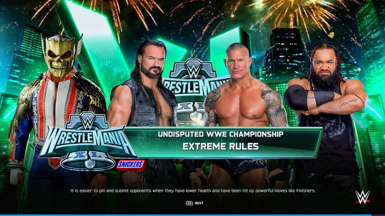 Drew Vs Orton Vs Cody Vs Jacob - FATAL 4-Way Undisputed Tittle Match At WrestleMania  | WWE 2k25