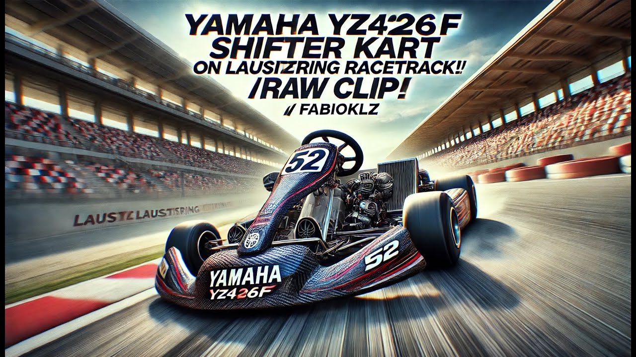 Yamaha YZ426F SHIFTER KART 52 HP on LAUSITZRING Racetrack!! /RAW Clip\ |Fabioklz