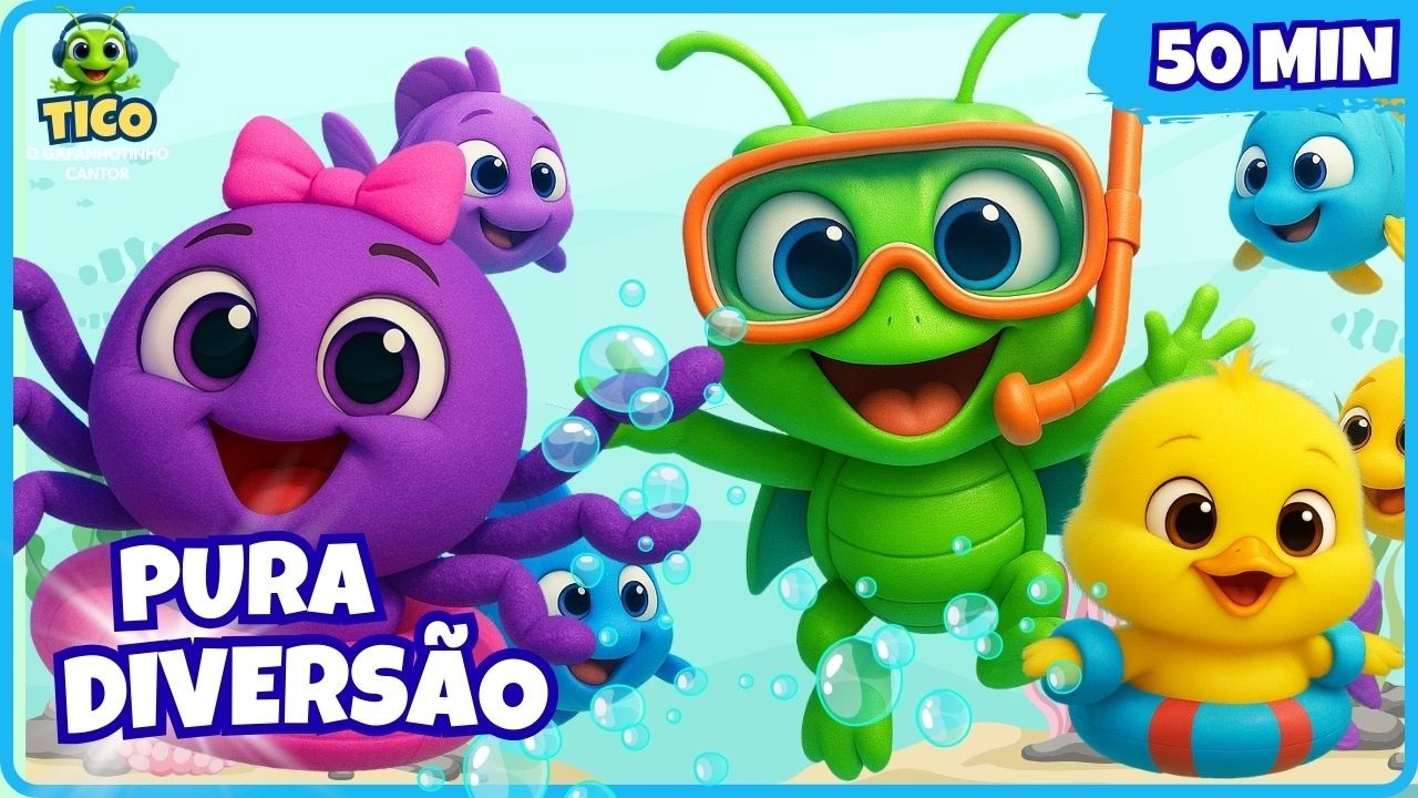 🎶 Splash: Festa do Tico e da Dona Aranha | 50 Minutos de Música Infantil Divertida