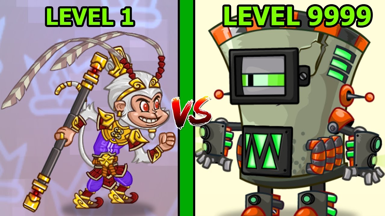 BOM NGUYÊN TỬ LV100 VỚI 500K MÁU 300K DAME VS NGỘ KO Tower Conquest - TOP GAME ANDROID IOS THÀNH EJ