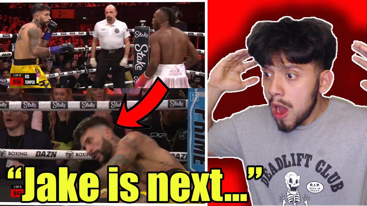 MY INSTANT REACTION TO KSI VS TEMPER!!! INSANE KNOCKOUT!!! - Misfits Boxing 004