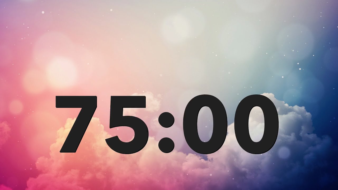 75 Minute Study Timer | Light Bokeh, Low Distraction