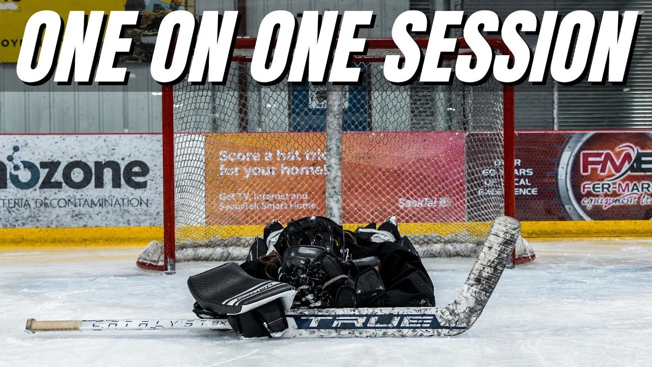 One on One Hockey Goalie Session With Rexi