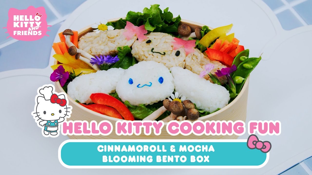 Cinnamoroll and Mocha Blooming Bento | Hello Kitty Crafts