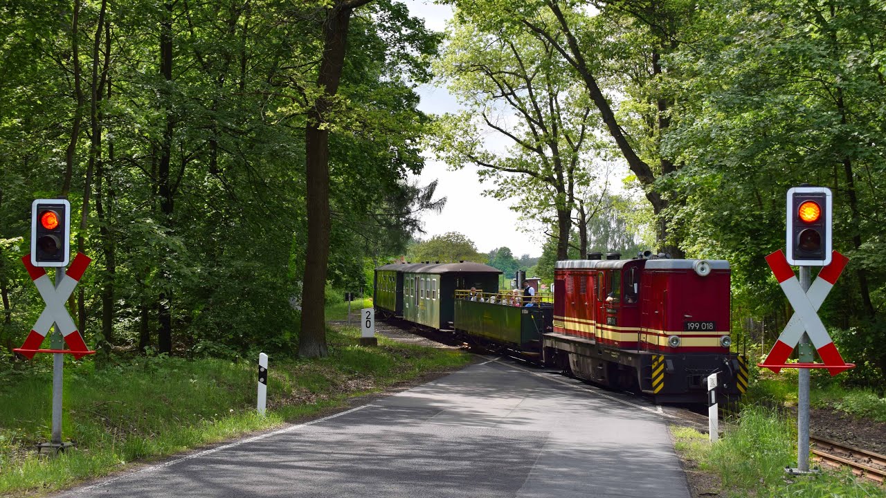 Bahnübergang Kurort Jonsdorf (D) // Železniční přejezd [Full HD]
