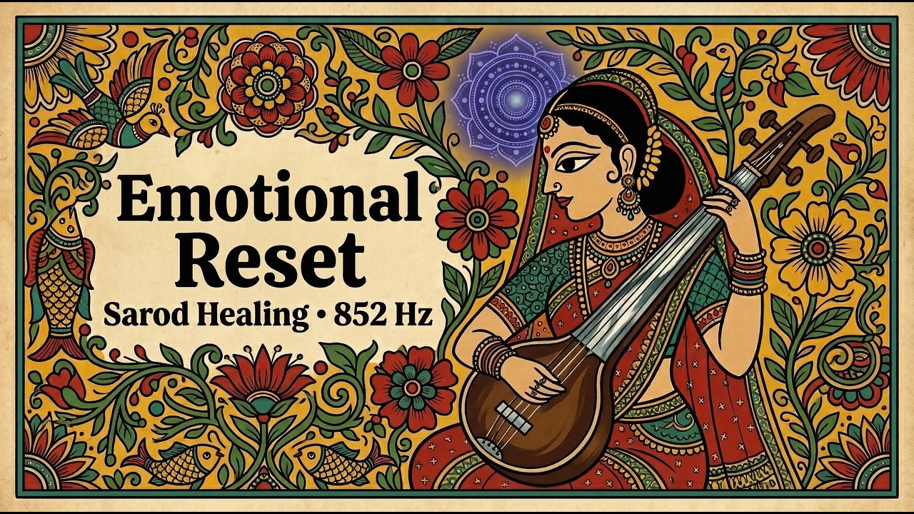 Flush Out Deep Trauma | 852Hz Sarod Therapy for Emotional Healing 🌿