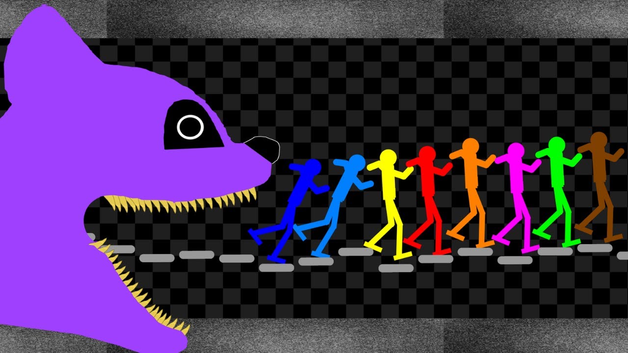 Survival Stickman Race: Run From Monster Catnap