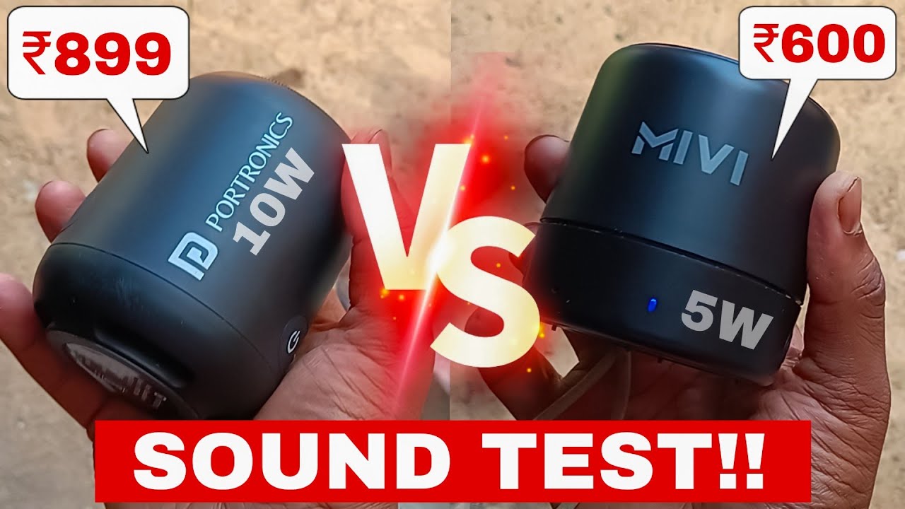 PORTRONICS SOUND DRUM 1 10W VS MIVI PLAY 5W SOUND TEST | PORTRONICS SOUND DRUM 1 10W | MIVI PLAY 5W