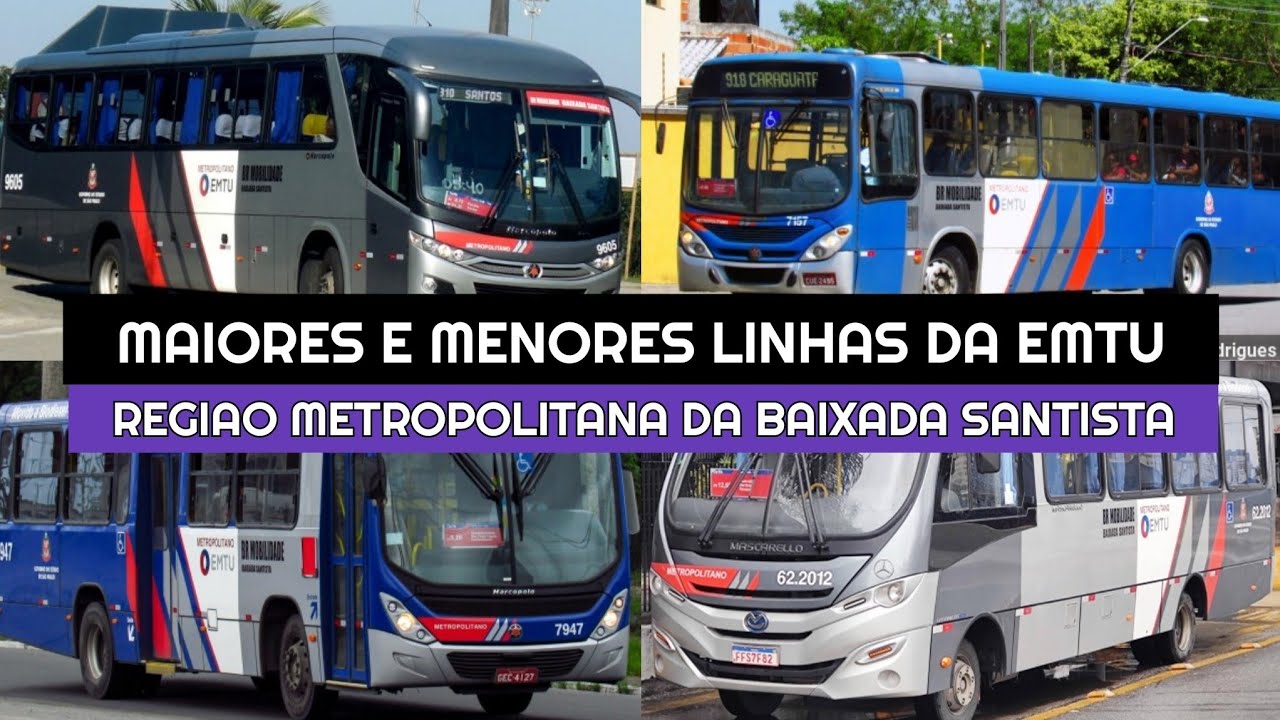 Vlog #19 | Maiores e Menores Linhas da EMTU Baixada Santista