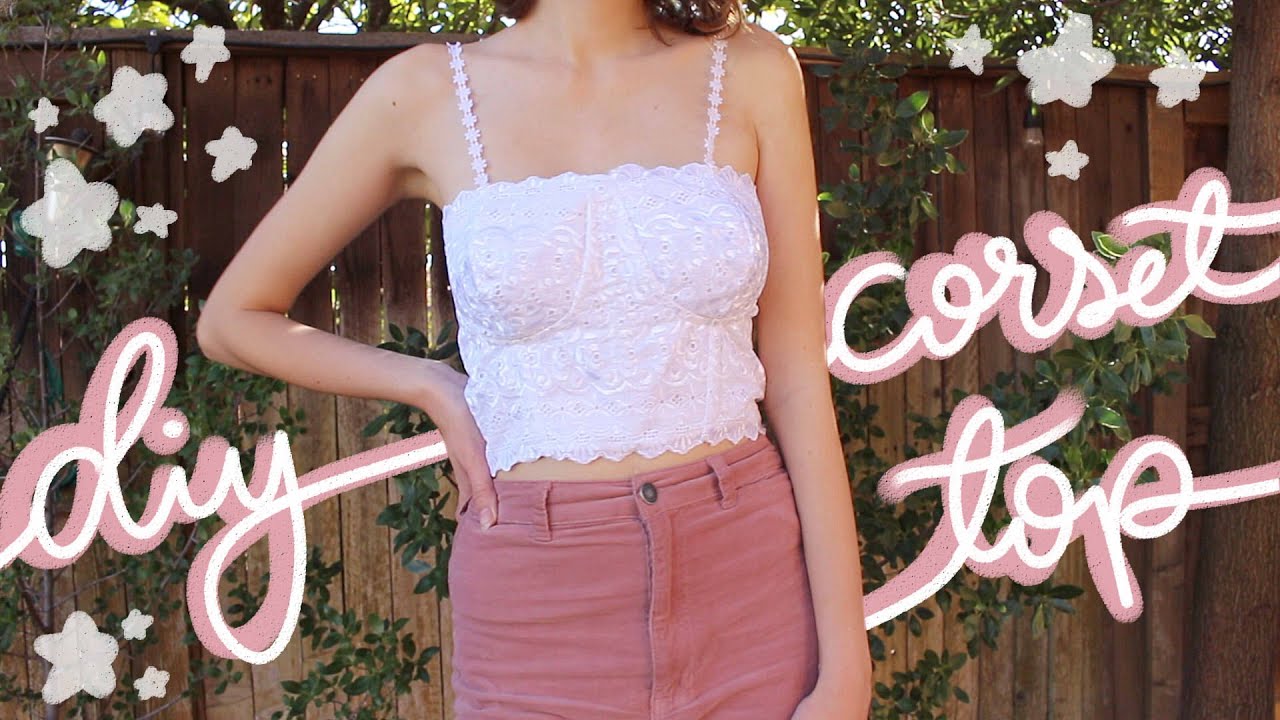 DIY Corset Top Tutorial! | Bustier Style