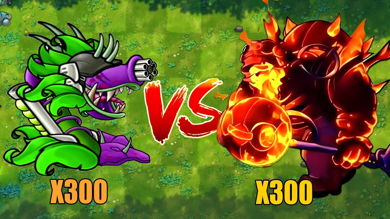 PVZ 1 Fusion 3.2 Challenge!! 300 Plants Fusion VS 300 Obsidian Gargantuar - Who Will Win?