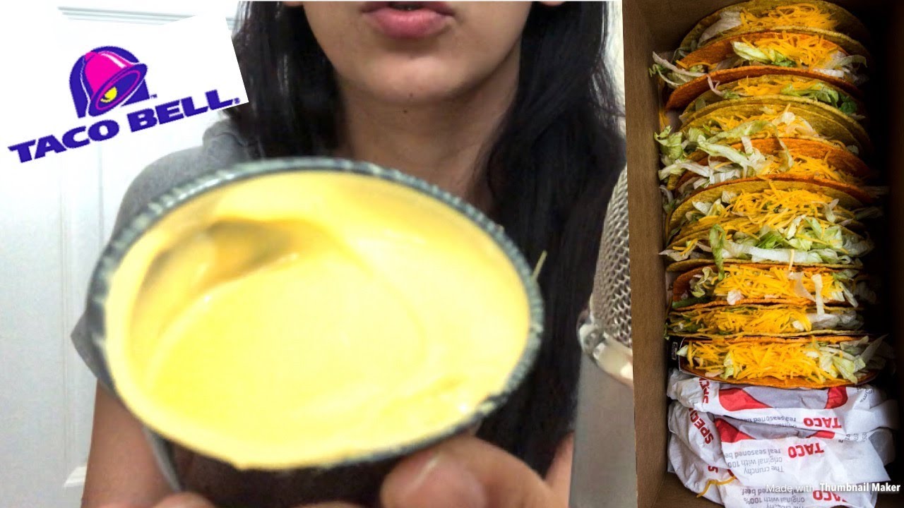 🌮🌮 TACO BELL ASMR (EATING SOUNDS) CRUNCHY MUKBANG COMIENDO