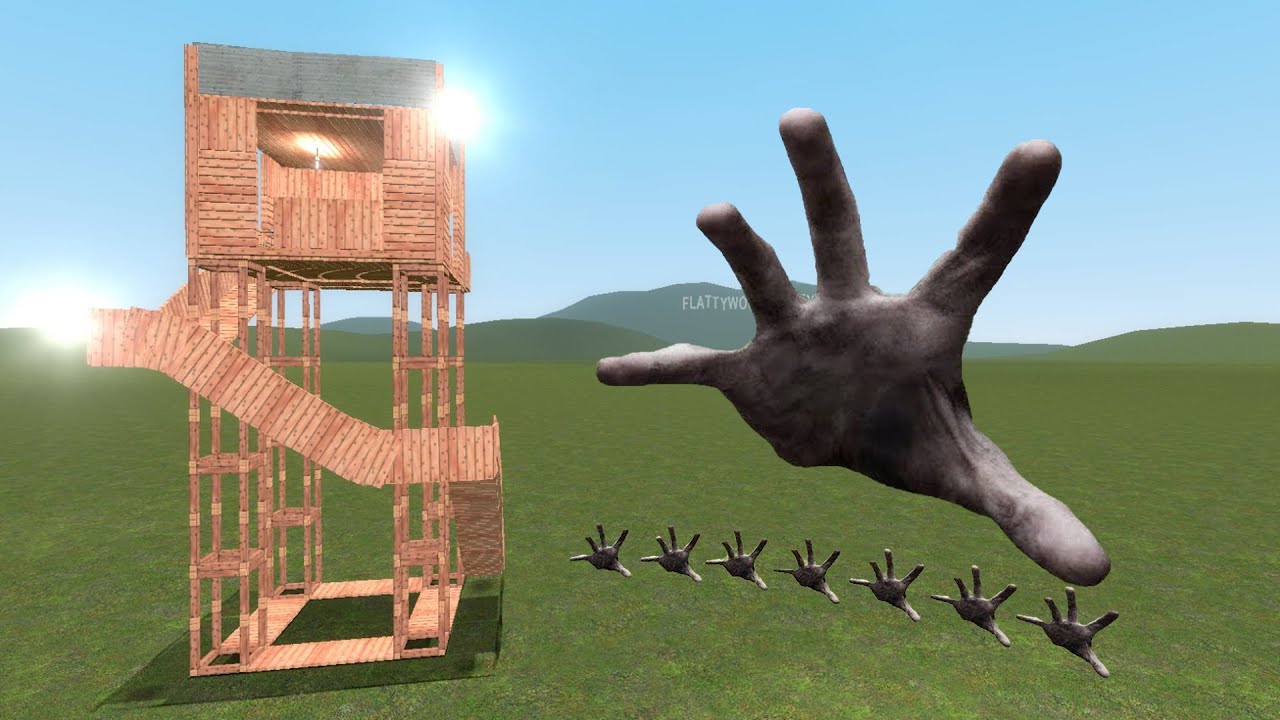 Scary Hand Nextbot Vs Towers In Garry's Mod