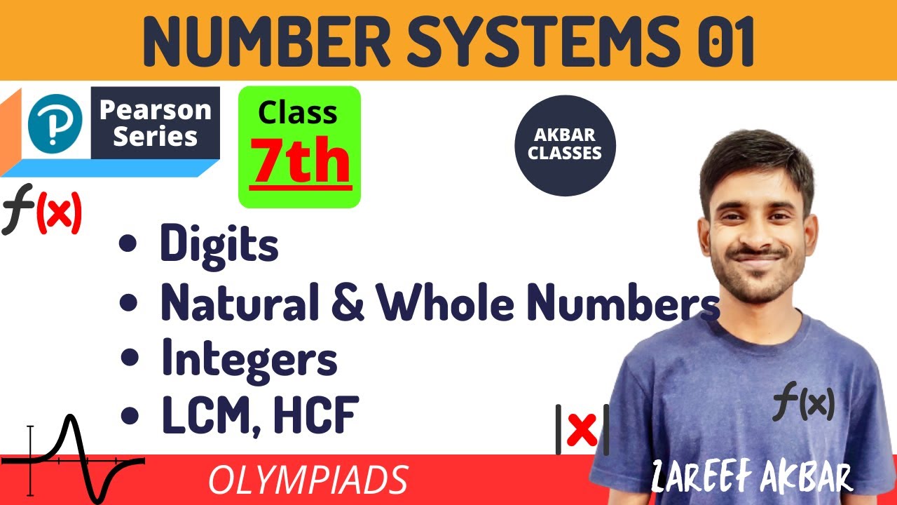 Class 7 | Number Systems 01 | Digits, Numbers, HCF & LCM | Pearson IIT Foundation