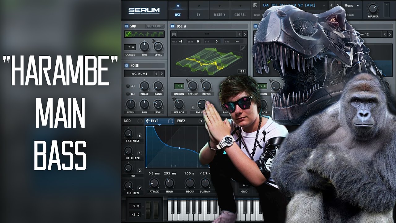 Excision/Datsik/Dion Timmer "Harambe" Bass Serum Tutorial (Free Preset)