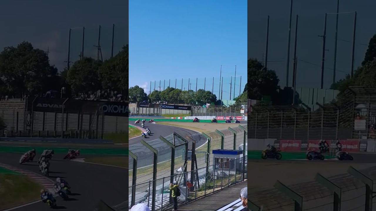 鈴鹿サーキット　JGP3　リスタート　シケイン