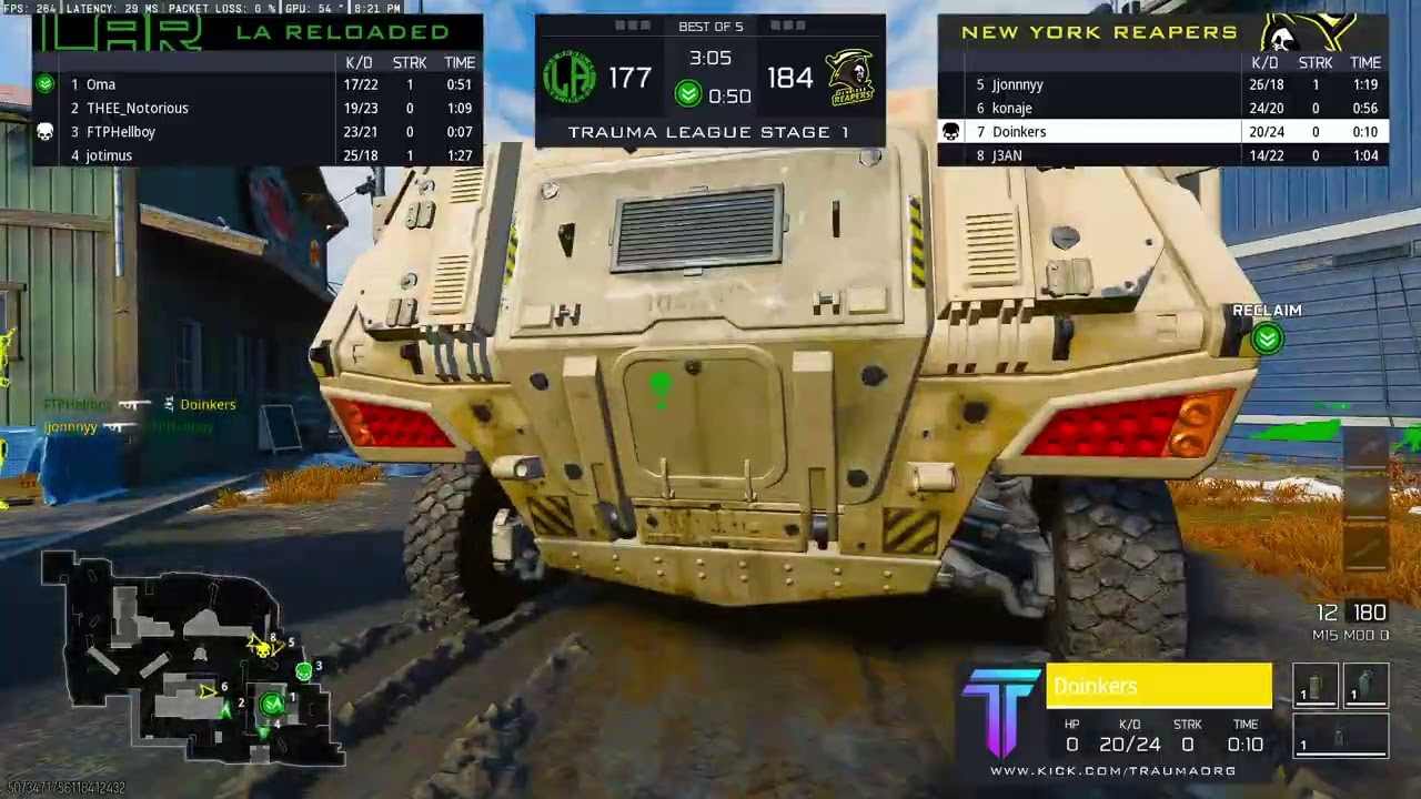 (4)New York Reapers vs (13)LA Reloaded | WR1 | Stage 1 Playoffs