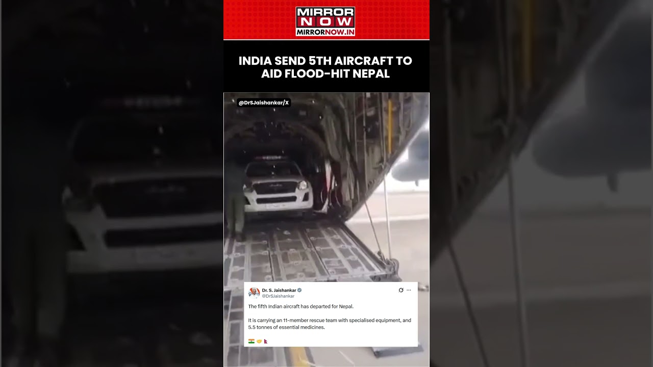 Nepal Flash Floods: India Send 5th Aircraft Carrying Essentials To Aid Stranded People #shorts