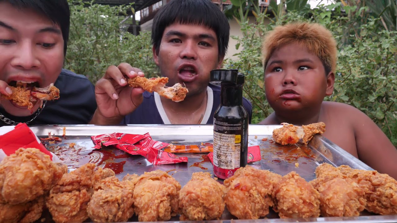 อดข้าว24ชั่วโมงกินไก่KFC 30น่อง กับซอสพริกเผ็ดมาเลเซีย