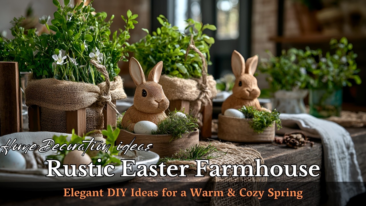Timeless Easter Elegance: Rustic Farmhouse Decor for a Cozy Spring Vibe!