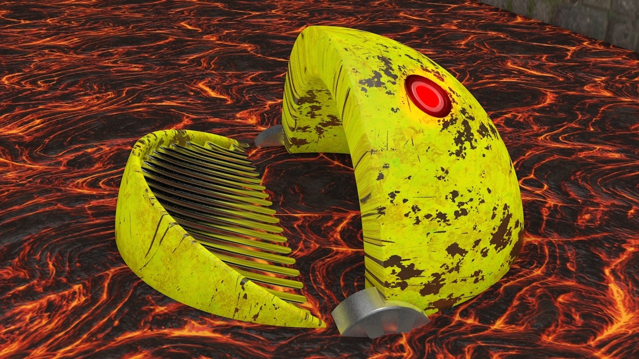 PACMAN 3D – Robotic Character Variant Interaction Simulation | Cinema 4D