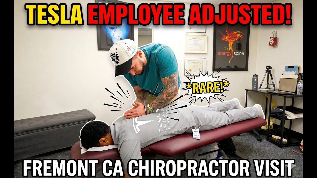 Tesla Employee Gets CRAZY Chiropractic Adjustment | SATISFYING Relief | Fremont CA