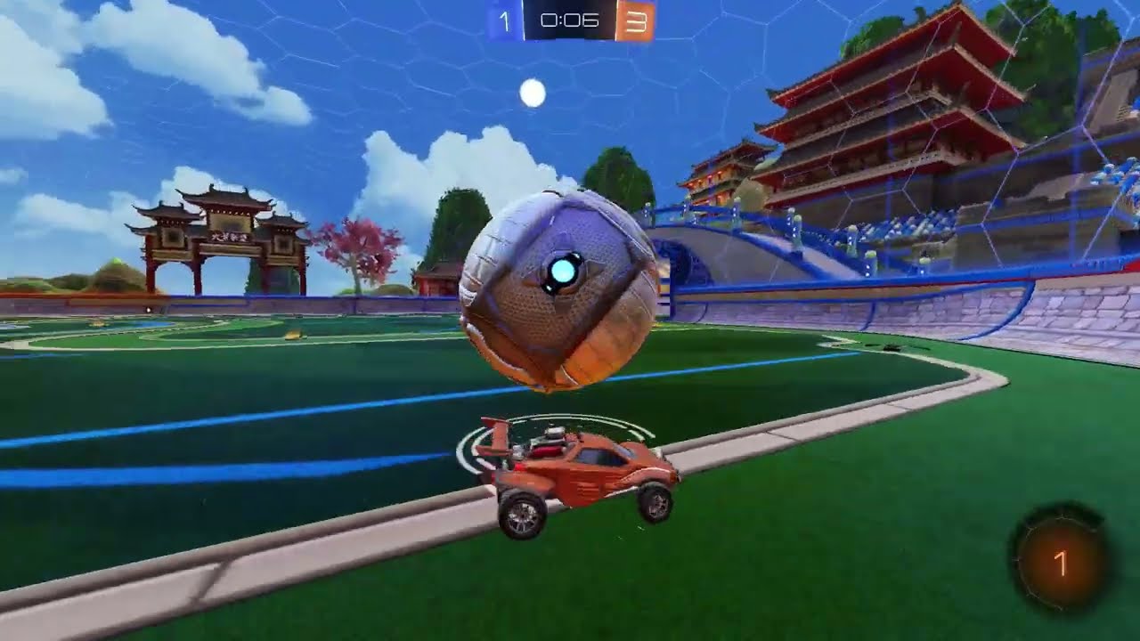 Bot flip resetting in Grand Champion 2 2v2 (1655 MMR)
