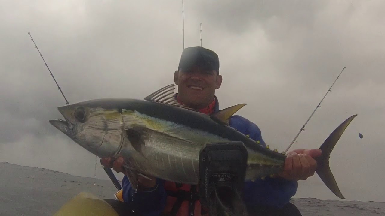 Paddle Ski Fishing - Martin de Jager - Umkomaas Tuna Double up