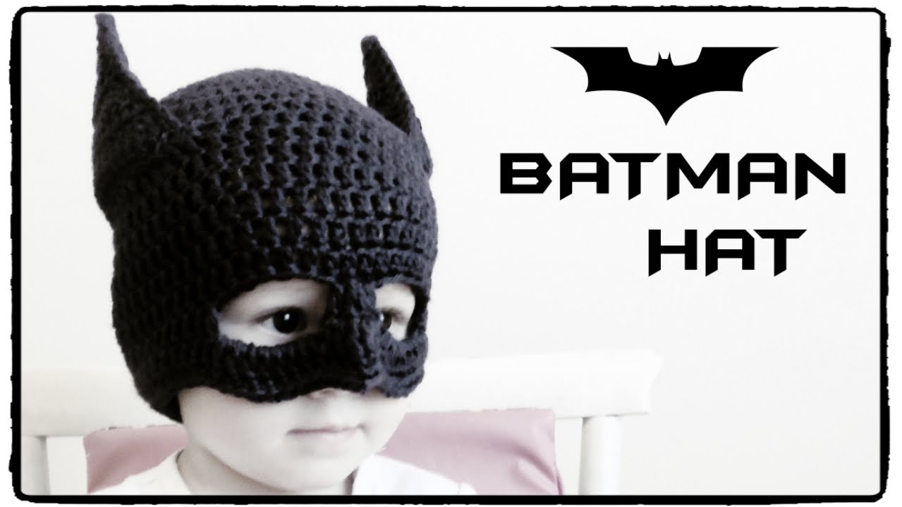 How to crochet BATMAN HAT (all sizes) ♥ CROCHET LOVERS