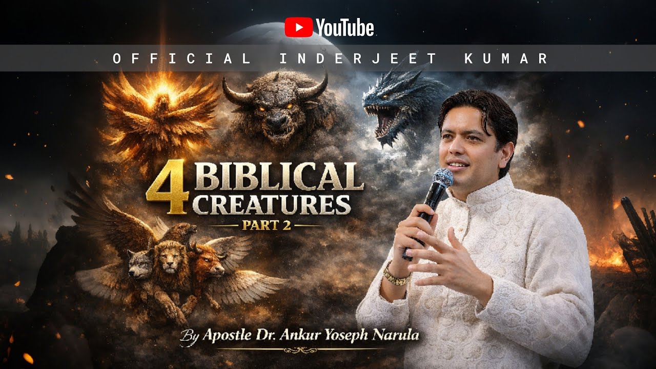 4 Biblical Creatures Explained Part -2 | Sermon | Apostle Dr. Ankur Yoseph Narula | Inderjeet Kumar