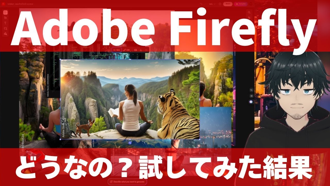 🔰で、アドビの生成AI「Adobe Firefly」ってどうなの？アドビ画像生成AIのあれこれ雑談。Adobe StockでのAI生成画像販売ほか