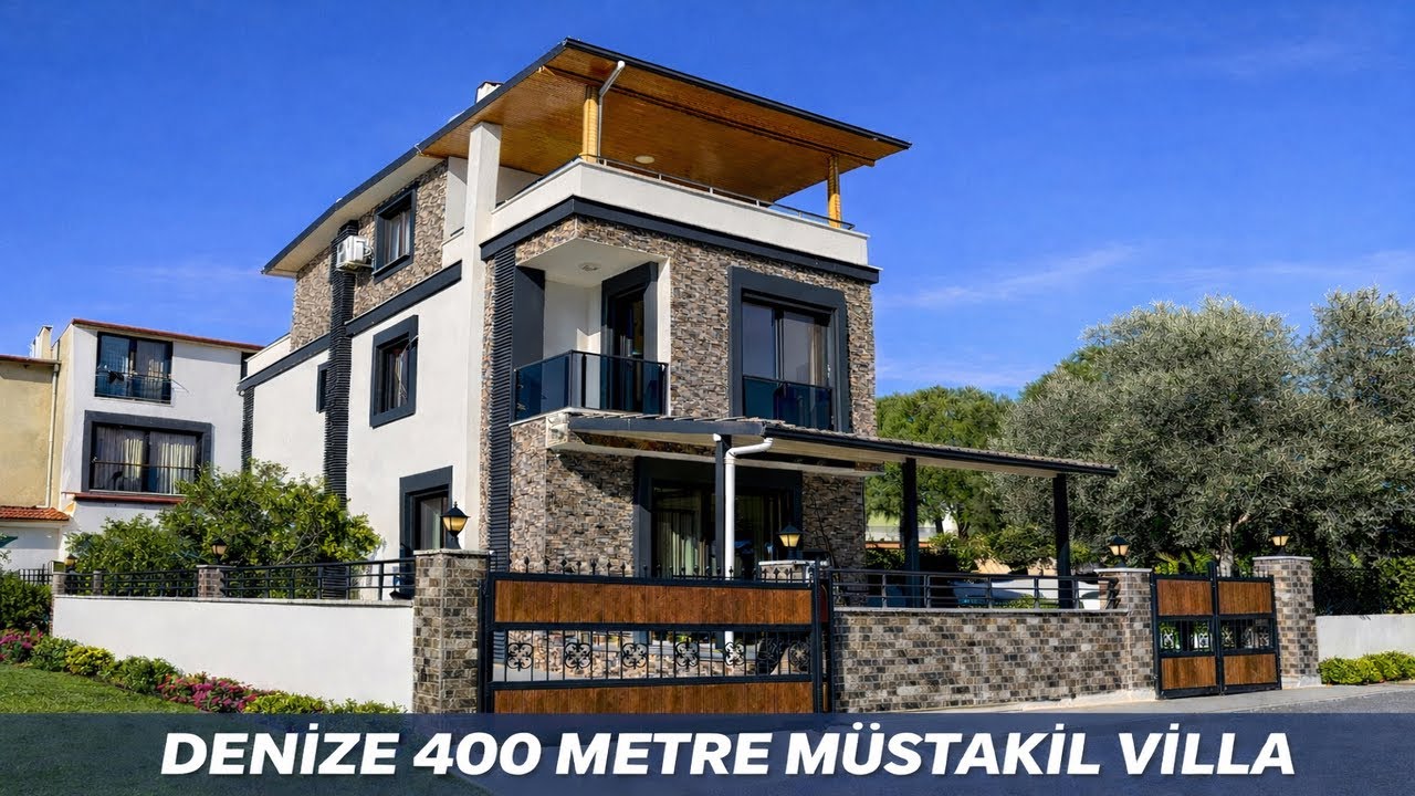 Didim Akbük Merkezi Konum 5+1 Villa Her Yere Yürüme Mesafesinde 