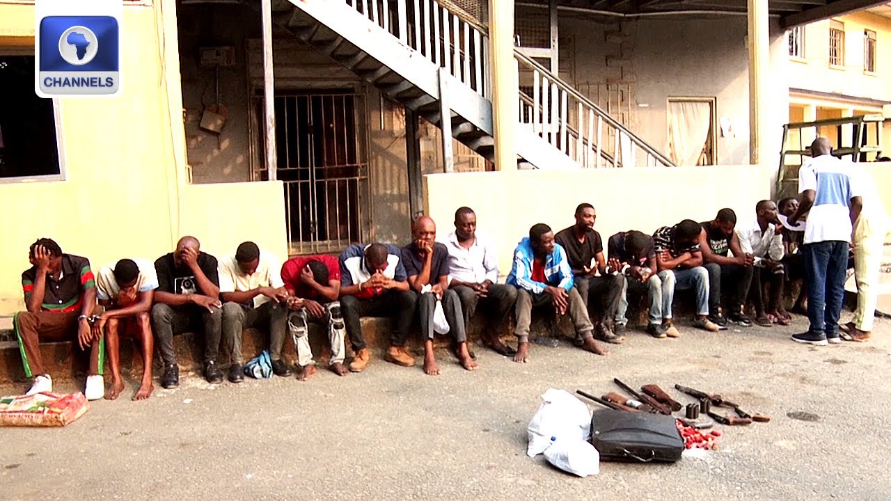 Police Parade Political Thugs Arrested During Presidential Election In Cross River
