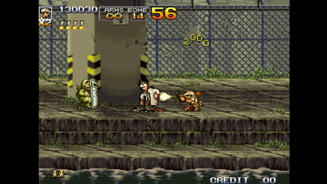 Metal Slug 4 mission 1 score attack (old version)