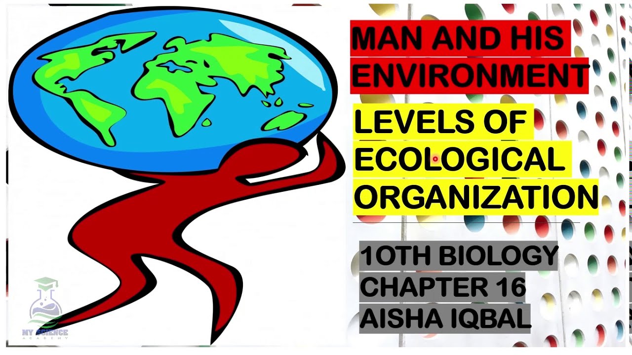 Levels of Ecological Organization chapter16 Man and his environment| species, population, community.