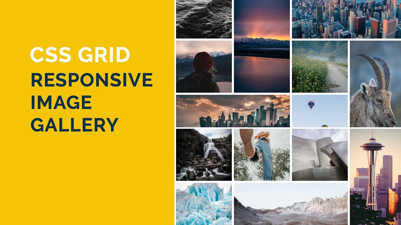 Адаптивная галерея изображений с CSS Grid | Галерея изображений с CSS Grid | Галерея изображений ...