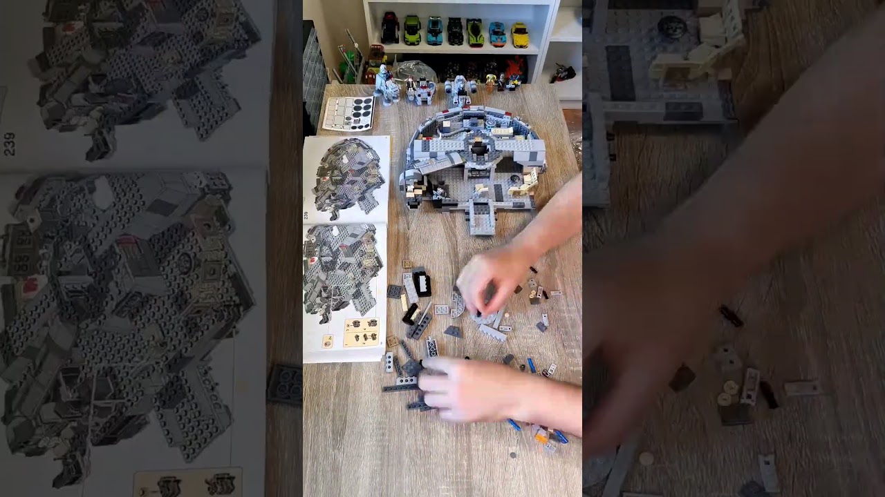 LEGO Star Wars 75257 Millennium Falcon Speed Build #shorts #lego #starwars #speedbuild