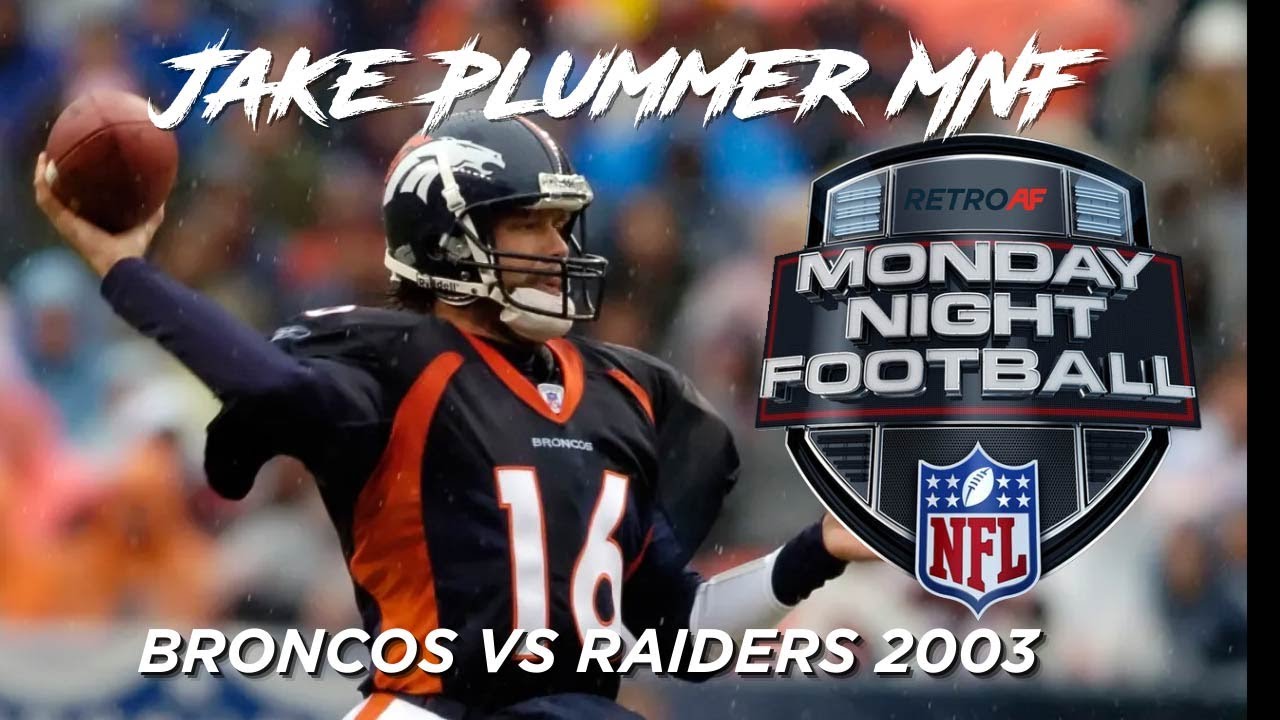Jake Plummer MNF Broncos VS Raiders 2003 (VHS Football)