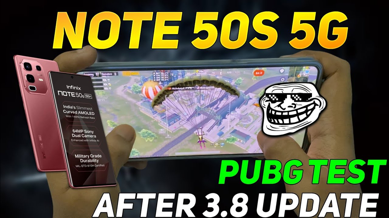 Infinix Note 50s Pubg Test After 3.8 Update | 33 Fps Drops 😡😭