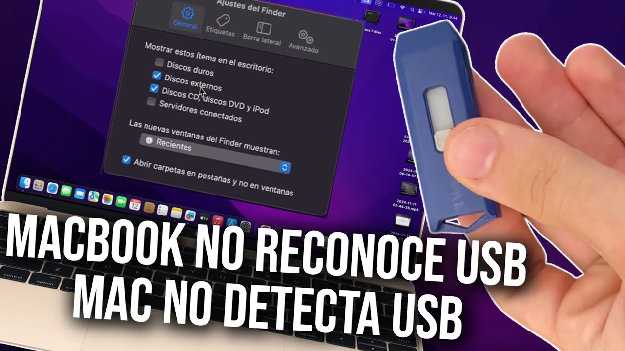 MacBook no reconoce USB o Mac no detecta USB, como solucionarlo?