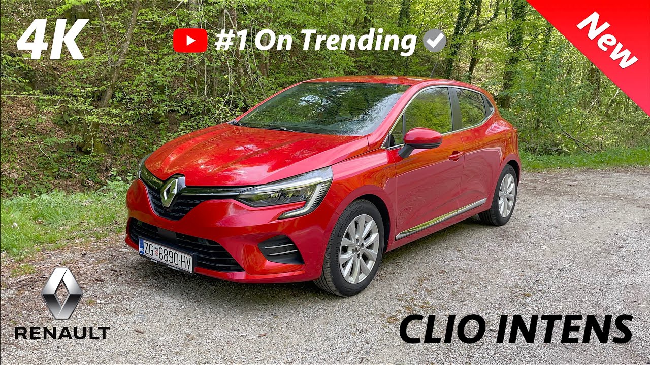 Renault Clio Intens 2021 - ПЕРВЫЙ взгляд в 4K | Экстерьер - Интерьер (TCe 100 LPG) Red Flamme