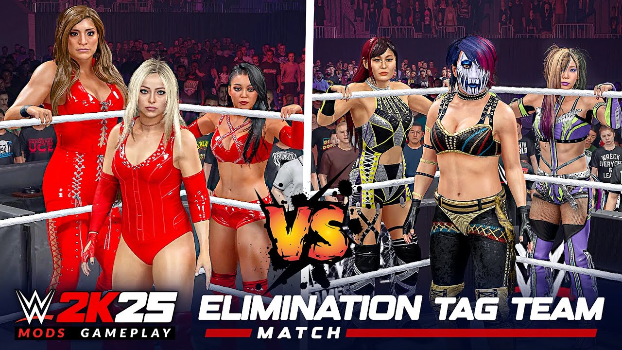 WWE 2K25 Judgement Day vs Damage Control Tag Team Elimination Match