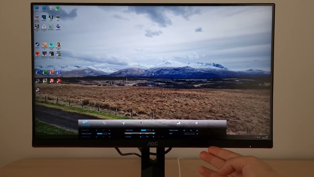 AOC Q24G2A/BK Menu System (OSD)